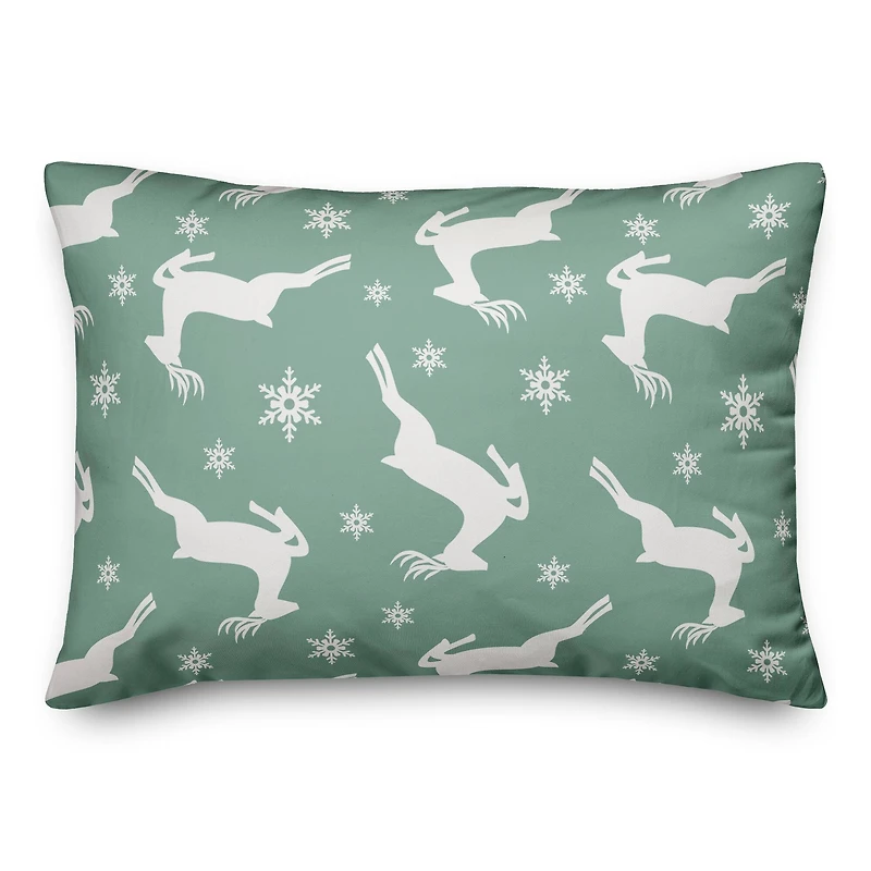 Designs Direct Joy to the World Reindeer 14x20 Throw Pillow