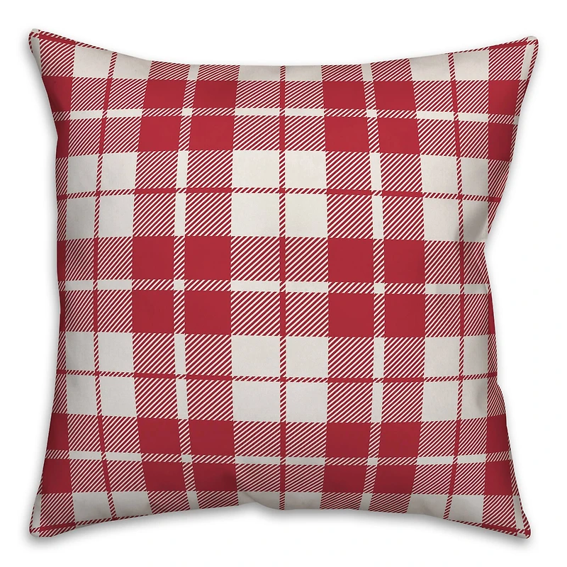 Designs Direct Christmas Wishes and Mistletoe Kisses 18x18 Throw Pillow