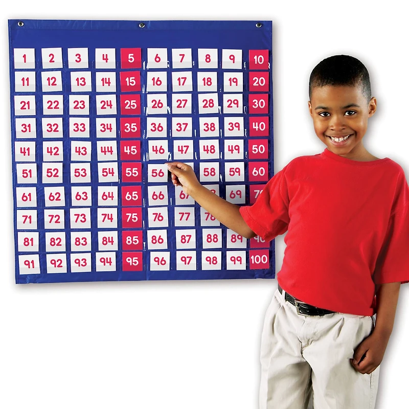 Learning Resources® Hundred Pocket Chart with Cards