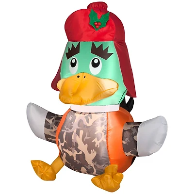 3.5ft. Airblown® Inflatable Christmas Duck Hunter