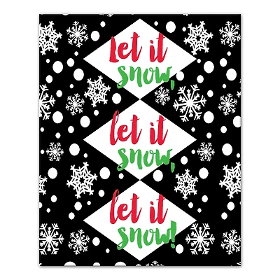 Let it Snow Let it Snow Canvas Wall Art