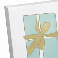 Rows of Christmas Gifts Canvas Wall Art