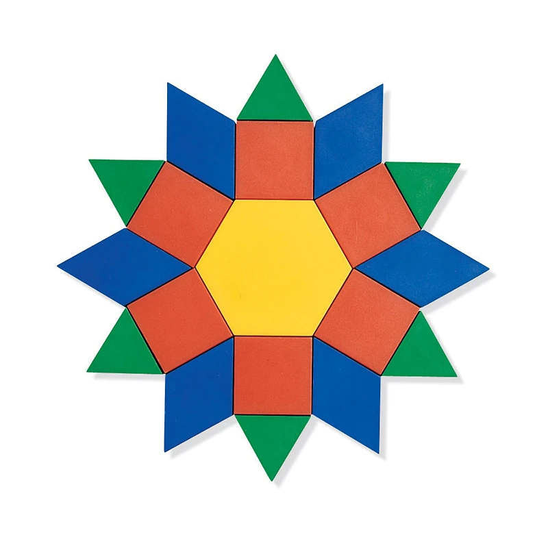 Learning Resources® Wooden Pattern Blocks, Set of 250