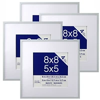 4 Pack Basics 5" x 5" Multipurpose Wall Frames By Studio Décor