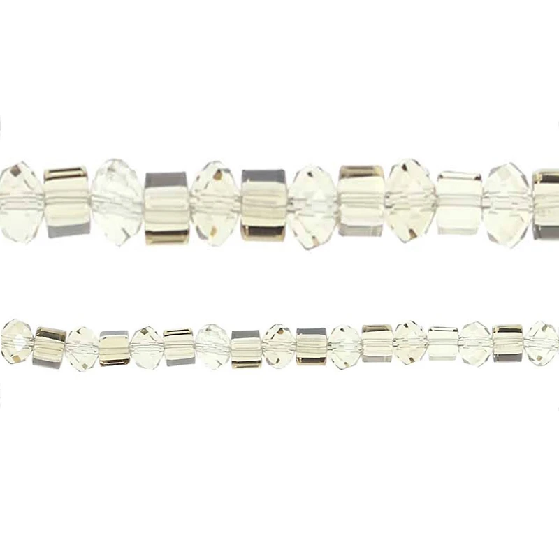 Bead Gallery® Faceted Glass Rondelle & Cube Beads