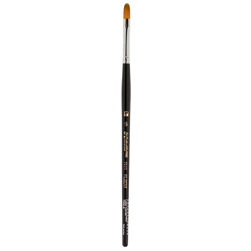Golden Taklon Short Handle Filbert Brush by Artist's Loft™ Vienna