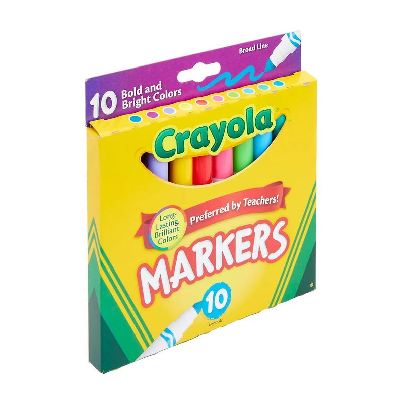 12 Packs: 10 ct. (120 total) Crayola® Bold and Bright Broad Line Markers