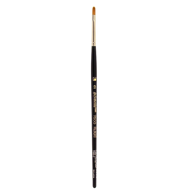Golden Taklon Short Handle Filbert Brush by Artist's Loft™ Vienna