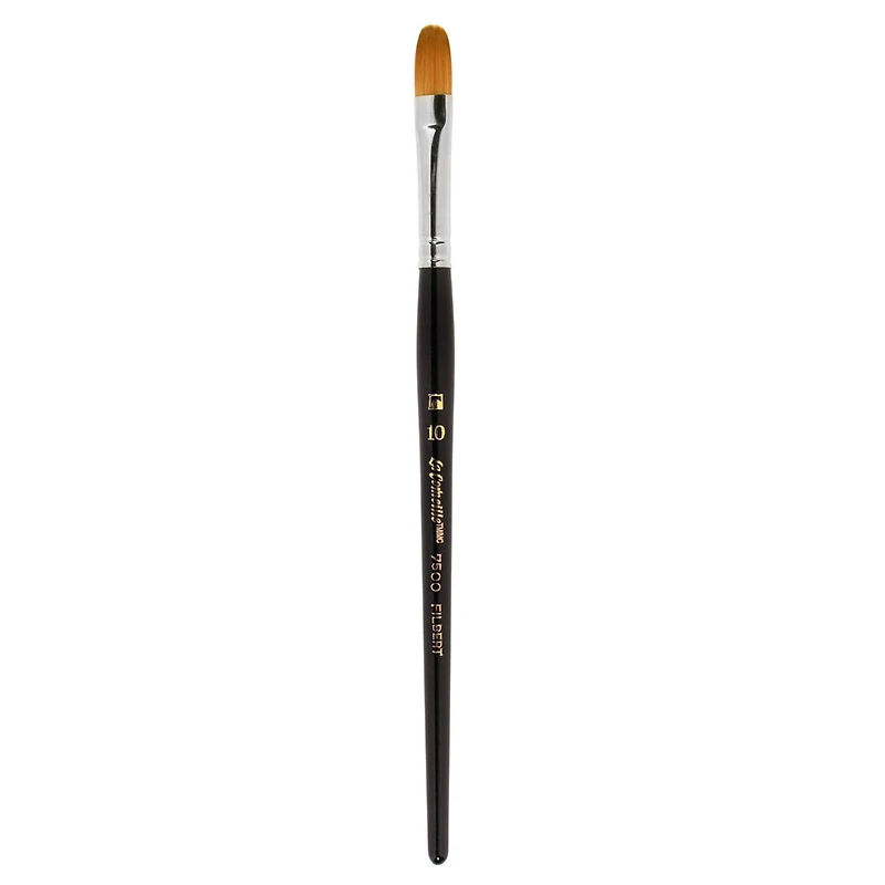 Golden Taklon Short Handle Filbert Brush by Artist's Loft™ Vienna