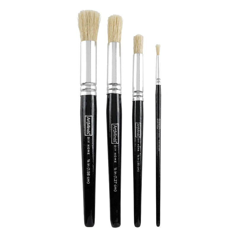 Natural 4 Piece Stencil Brush Set by Craft Smart™