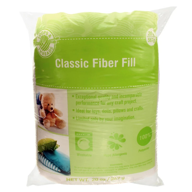 12 Pack: Polyester Classic Fiber Fill by Loops & Threads™