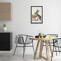 Stupell Industries Bunny with Carrots Floating Frame Wall Art