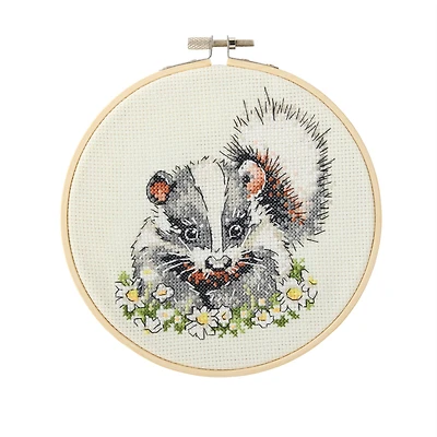 Spring 6" Badger Counted Cross Stitch Kit by Loops & Threads®