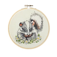 Spring 6" Badger Counted Cross Stitch Kit by Loops & Threads®