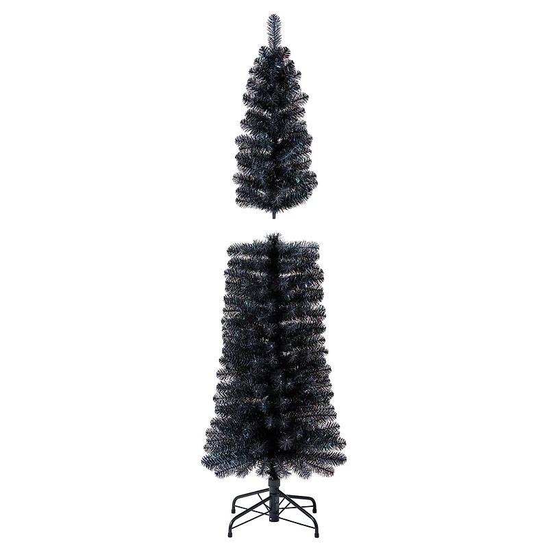 6ft. Unlit Black Sparkle Artificial Christmas Tree by Ashland®