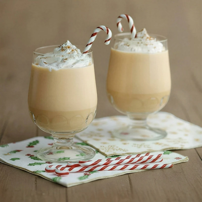 Hello Honey® 5" Red & White Candy Cane Glass Stir Sticks, 6ct.