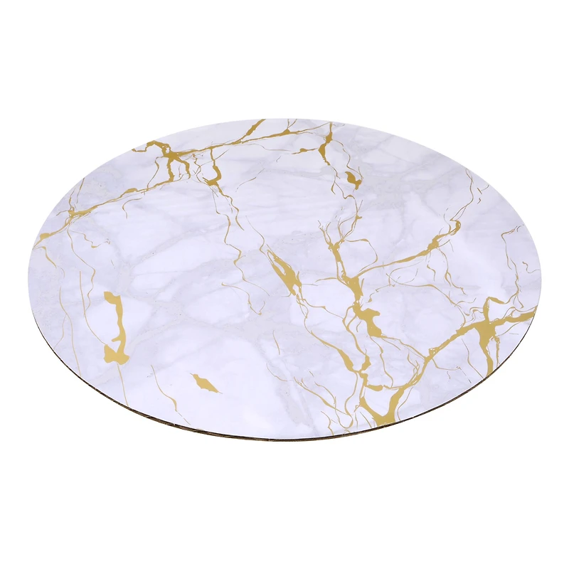 10" Gold Marble Cake Boards by Makery®, 3ct.