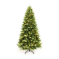 7.5ft. Pre-Lit Dewdrop Spruce Artificial Christmas Tree, Warm White LED Lights by Ashland® - Includes a Tree Storage Bag