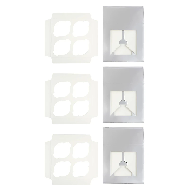 Silver And White Cupcake Boxes By Makery®
