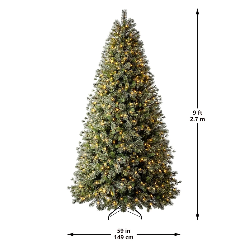 9ft. Pre-Lit Jackson Fir Artificial Christmas Tree, Warm White LED Lights by Ashland®