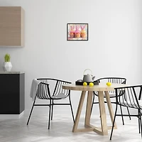 Stupell Industries Pastel Bunny Ear Cupcakes Framed Giclée Wall Art