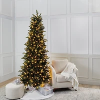 7.5ft. Pre-Lit Glenwood Slim Realistic Artificial Christmas Tree, Warm White LED Lights by Ashland®