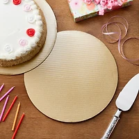 12" Gold Glitter Round Cake Boards by Makery®