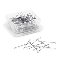 Dritz® 1.375" White Extra Fine Glass Head Pins, 250ct.