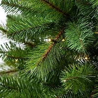 7ft. Pre-Lit Hudson Pine Artificial Christmas Tree, LumaDazzle™ Color Changing Twinkle LED Lights