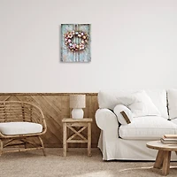 Stupell Industries Rustic Easter Egg Wreath Canvas Wall Art