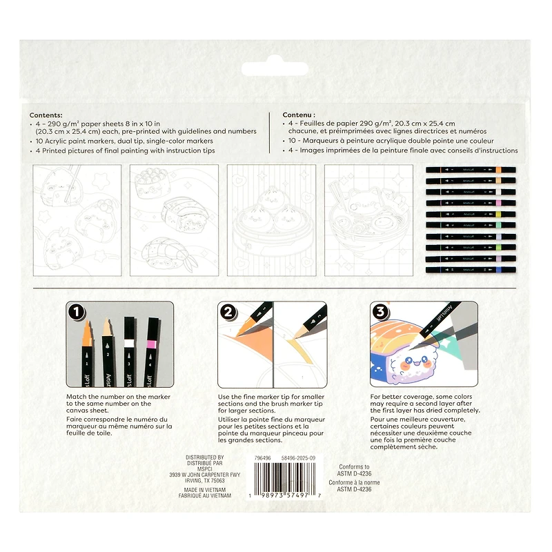 Jolly Jelly Savory Paint Marker-by-Number Kit by Artist's Loft®