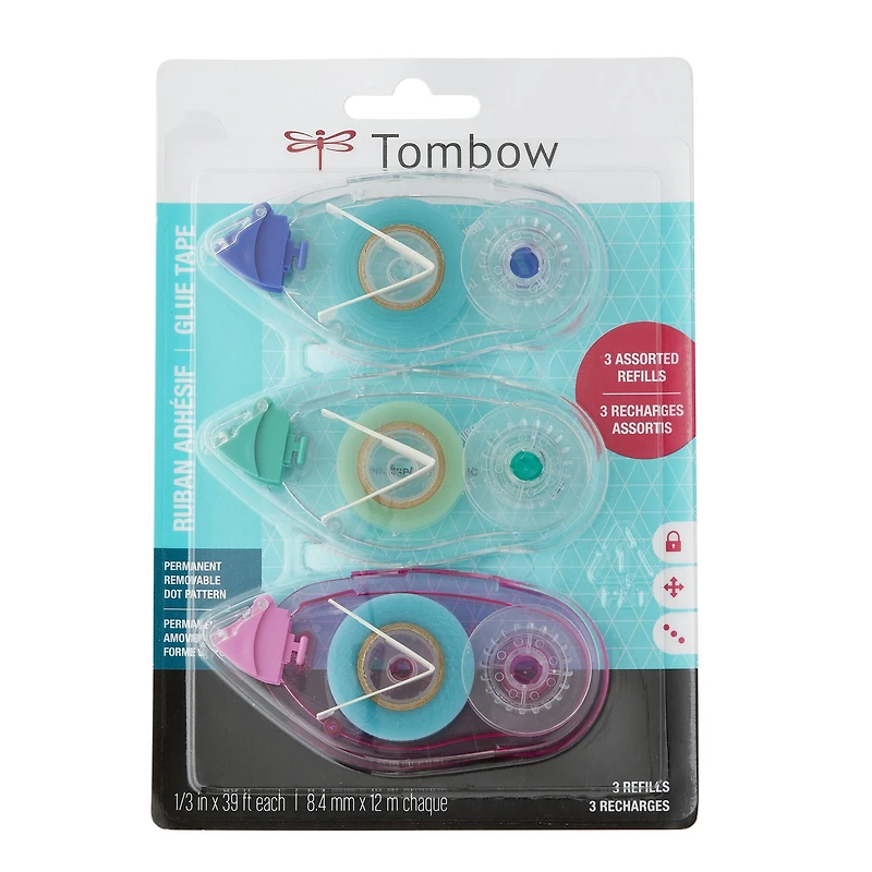 Tombow Assorted Adhesive Tape Runner Refills