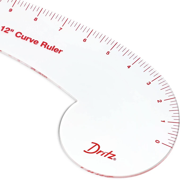 Dritz® 12" Clear Curved Ruler For Pattern Drafting