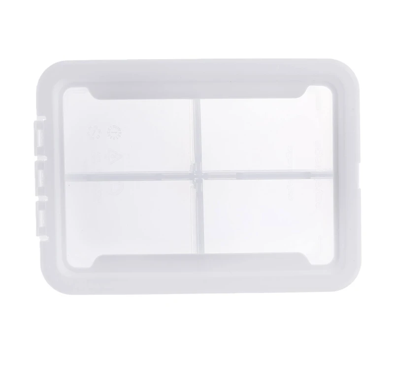 Ezy Storage Short 4-Compartment Storage Box