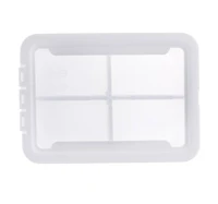Ezy Storage Short 4-Compartment Storage Box