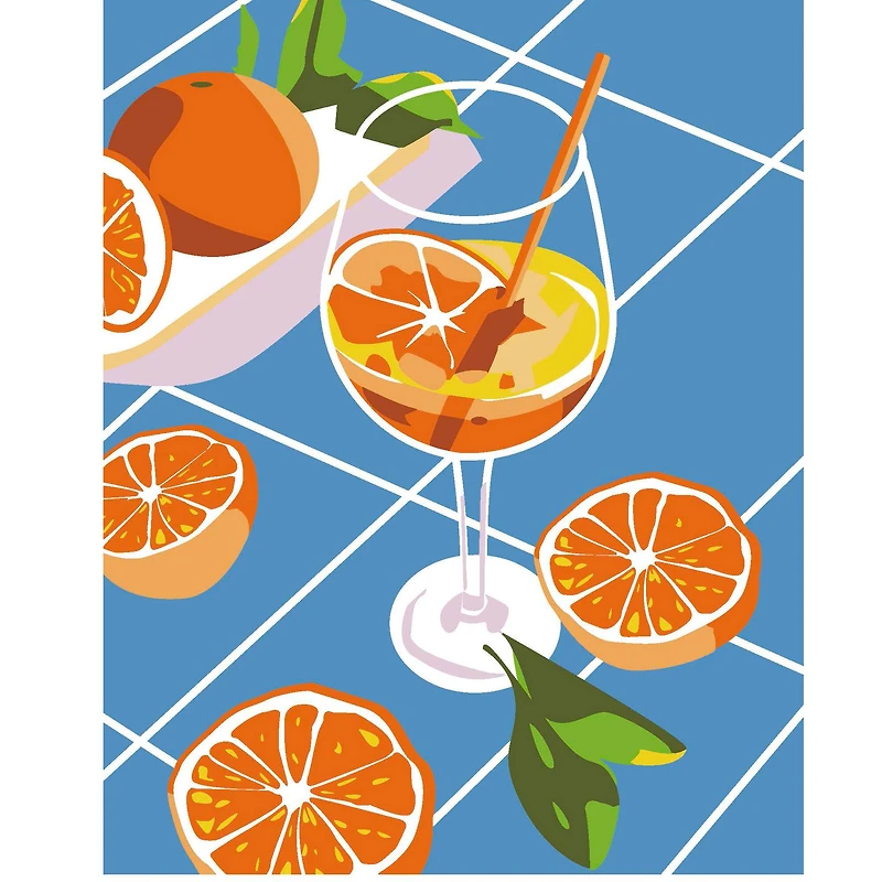 Citrus Kitchen Cocktails Paint Marker-by-Number Kit by Artist's Loft®