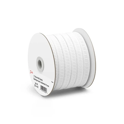 Dritz® 1/2" White Ribbed Non-Roll Elastic