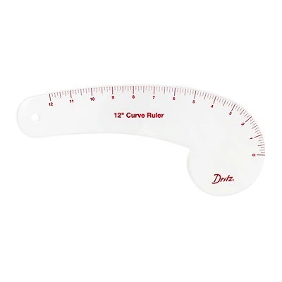 Dritz® 12" Clear Curved Ruler For Pattern Drafting