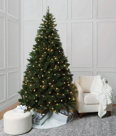 7.5ft. Pre-Lit Rutherford Pine Artificial Christmas Tree, Warm White LED Lights by Ashland®