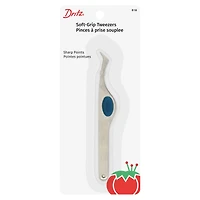 Dritz® 4" Soft Grip Sharp Point Tweezers