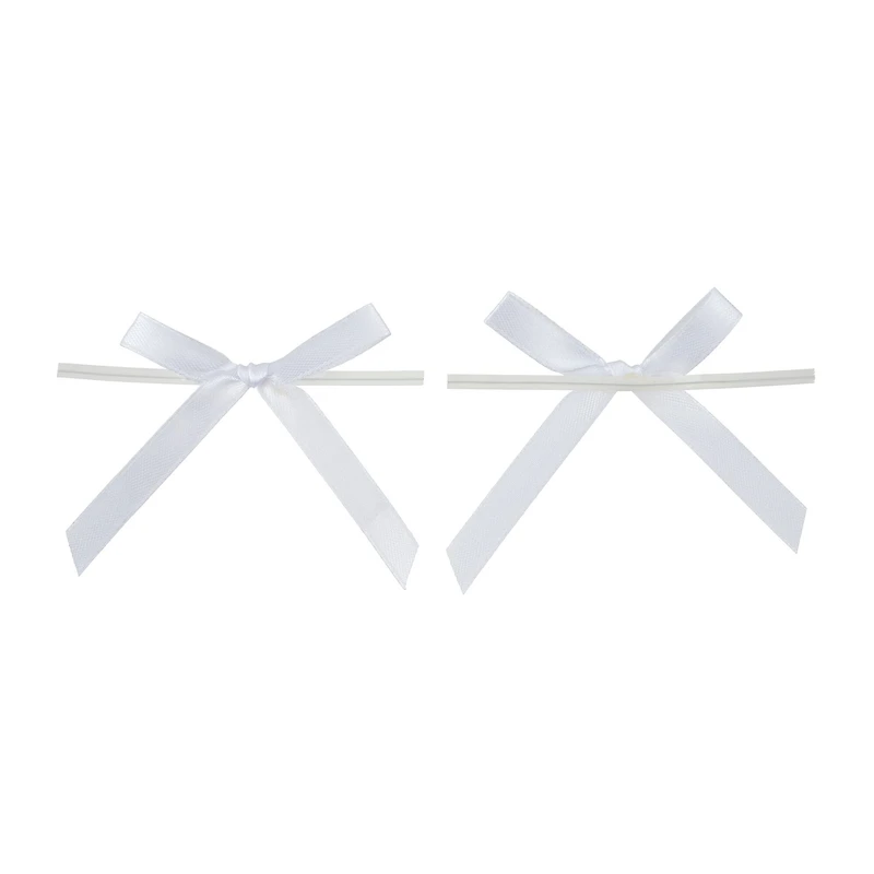White Bow Twist Ties by Makery®, 12ct.