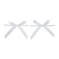 White Bow Twist Ties by Makery®, 12ct.