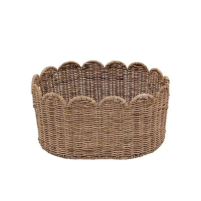 Scallop Rattan Basket by Ashland®