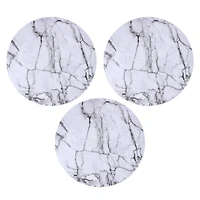 10" Black & White Marble Cake Boards by Makery®, 3ct.