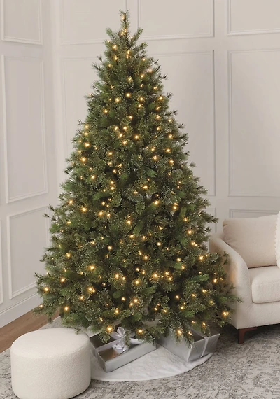 9ft. Pre-Lit Jackson Fir Artificial Christmas Tree, Warm White LED Lights by Ashland®