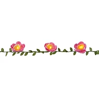 10ct. Large Pink Flowers LED Garland String Lights by Ashland®