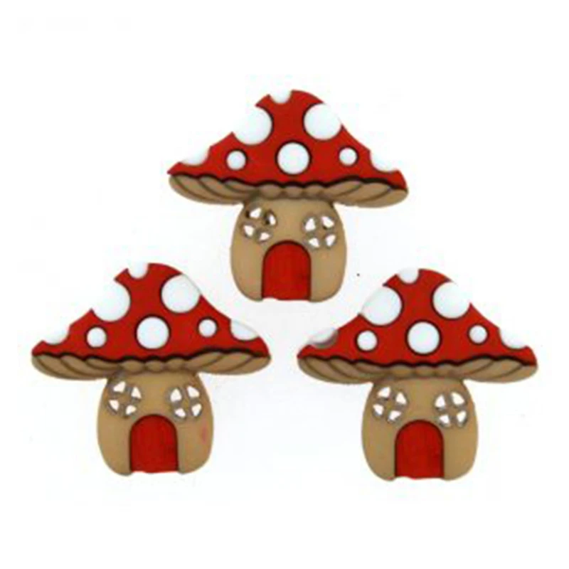 Dress It Up Mushroom Houses Fairy Magical Embellishments