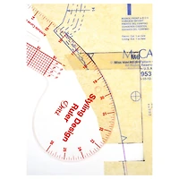 Dritz® Clear Curved & Straight Edge Styling Design Ruler