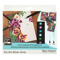 Pink Jungle Floral Paint Marker-by-Number Kit by Artist's Loft®