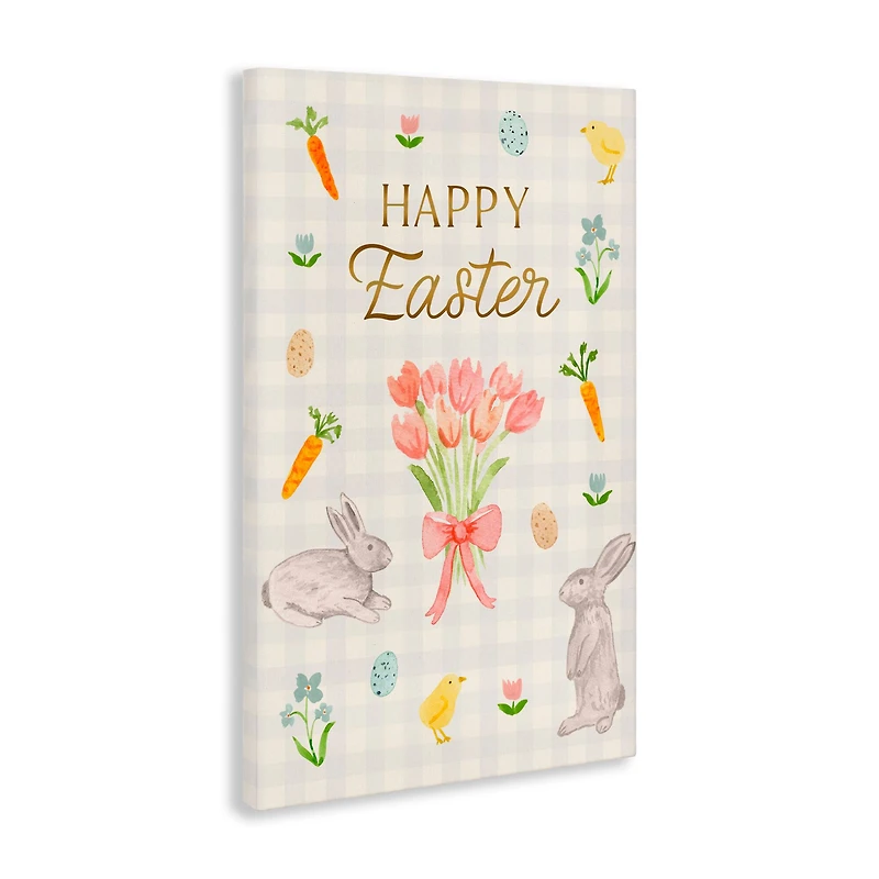 Stupell Industries Happy Easter Soft Spring Compilation Canvas Wall Art